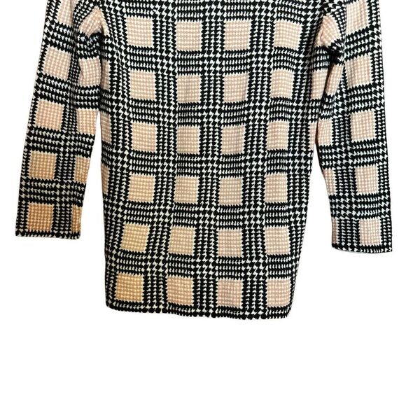Talbots Sweater Womens XS Multicolor Houndstooth Pure Merino Wool Pullover - Picture 4 of 9
